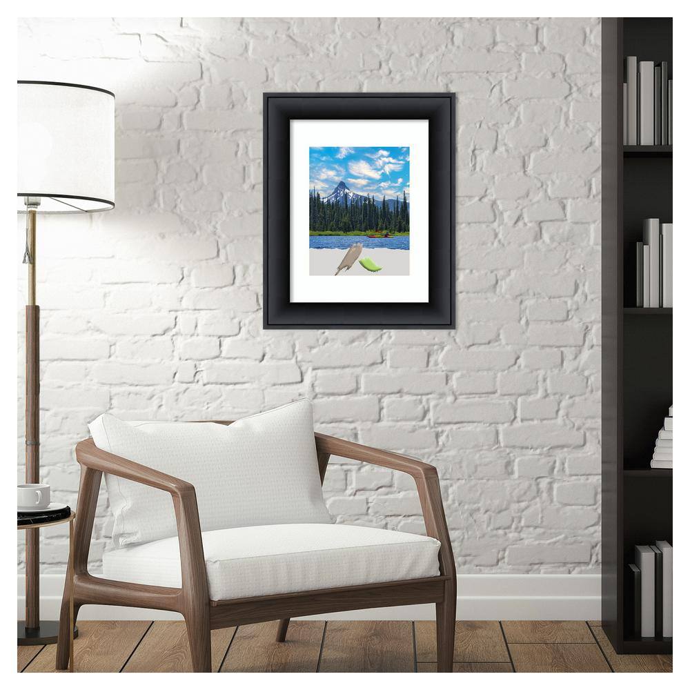Nero Black Satin Finish Wood Wall Picture Frame