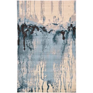 Estrella Sebastia Light Blue 5' 0 x 8' 0 Area Rug