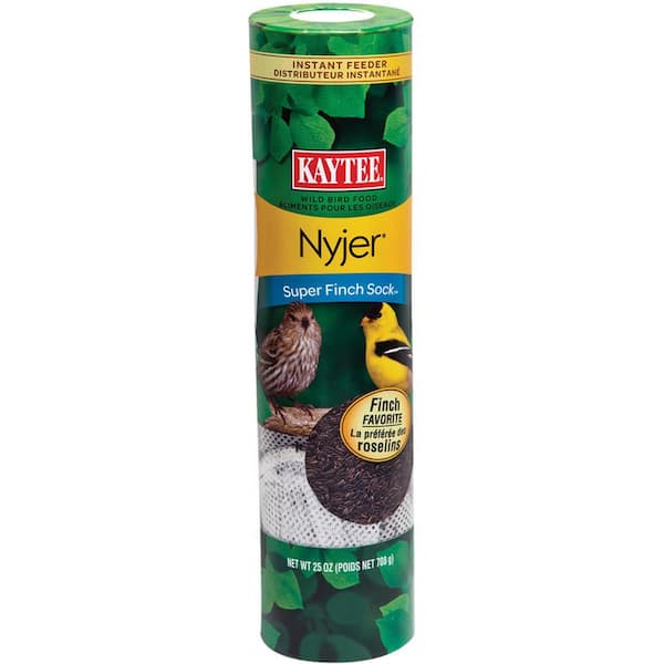 Nyjer Finch 25 oz. Mesh Fabric Sock Instant Feeder Bird Feeder