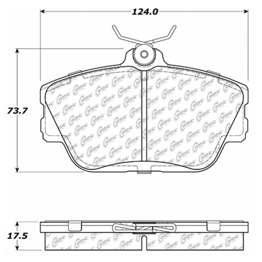 Centric Parts Disc Brake Pad Set 103.05980 - The Home Depot