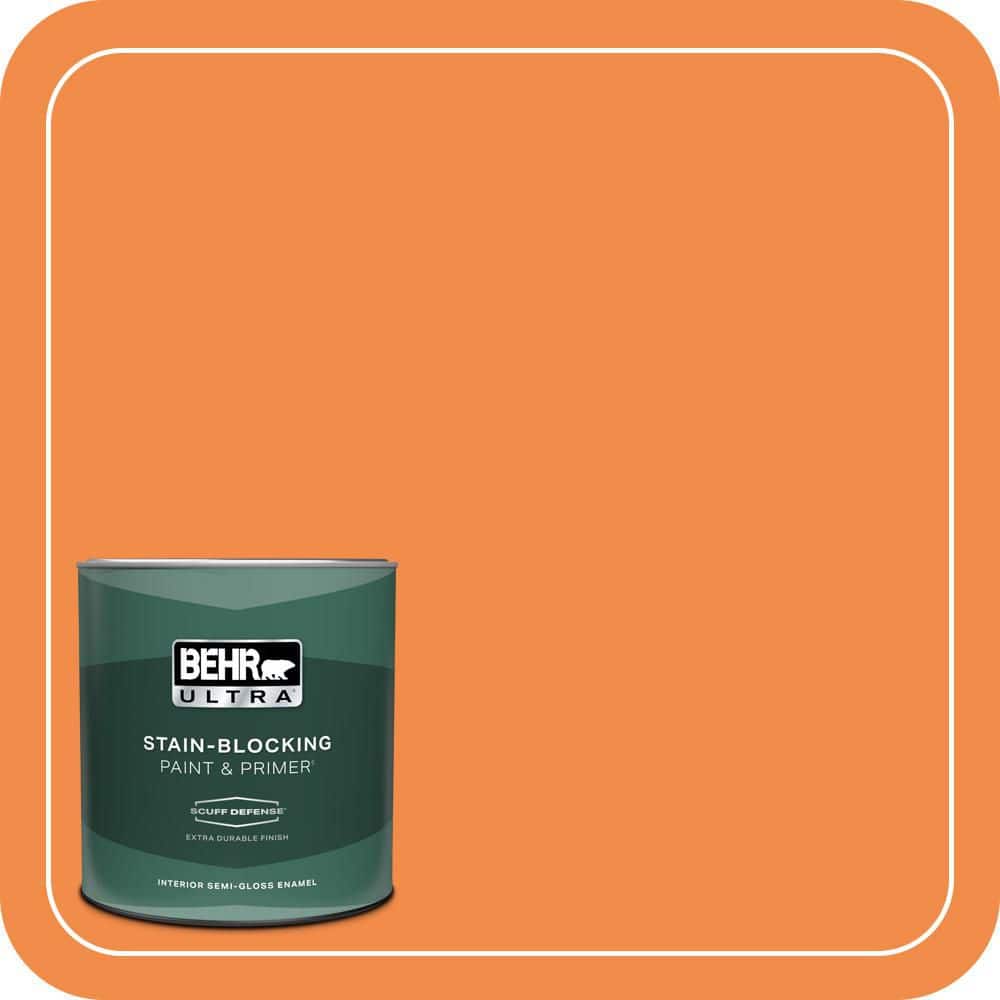 1 qt. #250B-6 Poppy Glow Extra Durable Semi-Gloss Enamel Interior Paint & Primer price history on PriceWatchPro