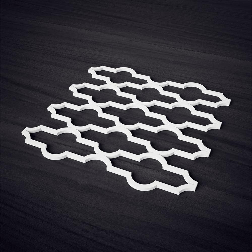 Medium Gray PVC Decorative Fretwork Wall Panels