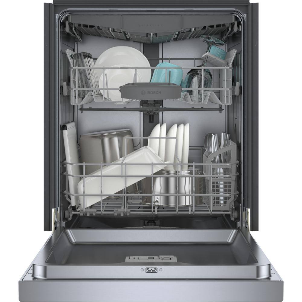 24" Stainless Steel Built-In Dishwasher with Front Control and 3rd Rack