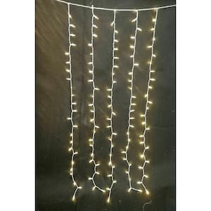 7 ft. 300-Light LED Warm White Multi-Function Icicle Light String