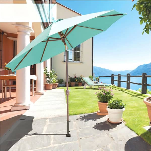 hunter green patio umbrella Sunnyglade 9' Outdoor Table Umbrella with 8 Ribs Grass 4 chairs New @solidhelmets Carbon Fiber kids-bikes Size:11 x 14