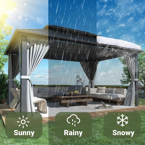 AirWire 14 ft. W x 10 ft. D Aluminum Hardtop Gazebo