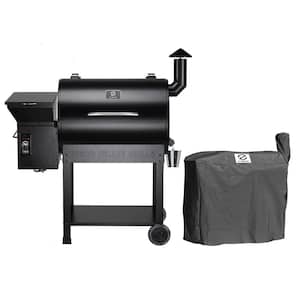 694 sq. in. Pellet Grill and Smoker in Black