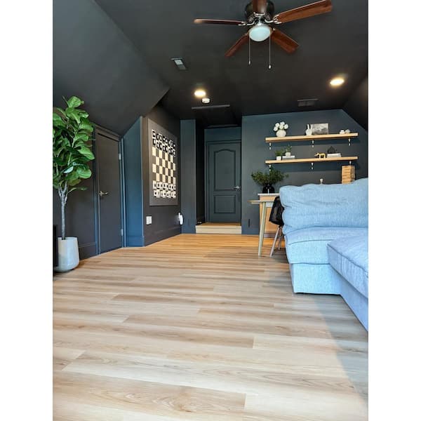 DuraDecor Liz Marie's Paradise Sand 20 MIL x 7 in. W x 48 in. L Click Lock Waterproof Luxury Vinyl Plank Flooring (23.2 sqft/case)