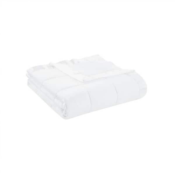 Jeedeson White Twin 100% Polyester Hypoallergenic Classic Blanket