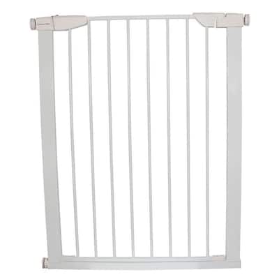 36 in. H x 29.5 in. to 32.5 in. W x 1 in. D White Extra Tall Premium Pressure Gate