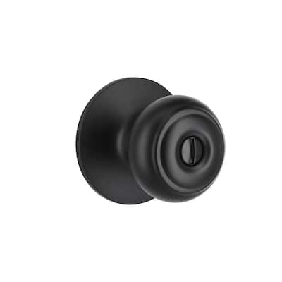 Hartford Matte Black Bed/Bath Door Knob