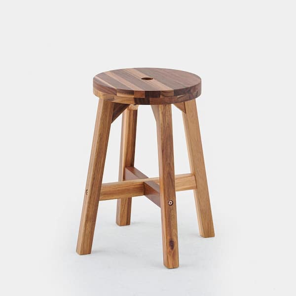 cenadinz Acacia Wood Stool Round Top Chairs Best Ideas End Tables Strong Weight Capacity Up to 250 LBS Natural Color