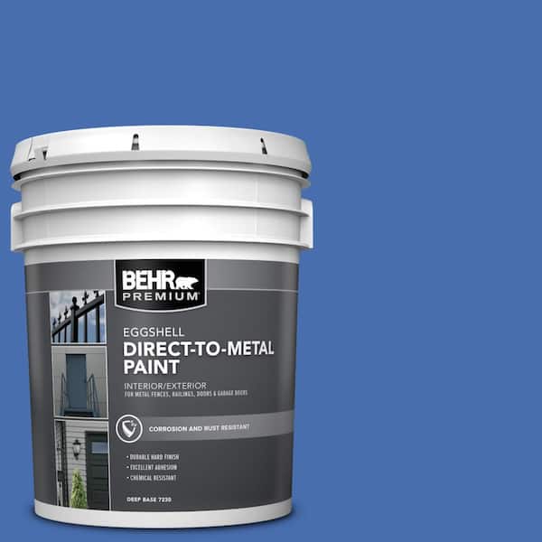 BEHR PREMIUM 5 gal. #PPU15-05 New Age Blue Eggshell Direct to Metal Interior/Exterior Paint
