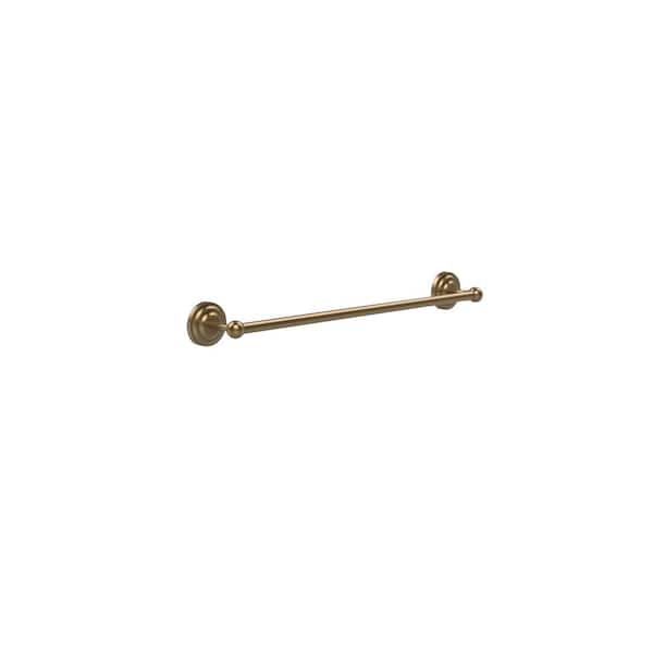 Allied Brass Que New Collection 24 in. Back to Back Shower Door Towel Bar in Brushed Bronze