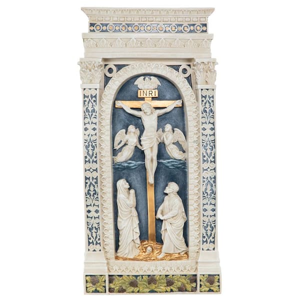 Design Toscano 22 in. x 10.5 in. Crucifixion (1521) Wall Sculpture