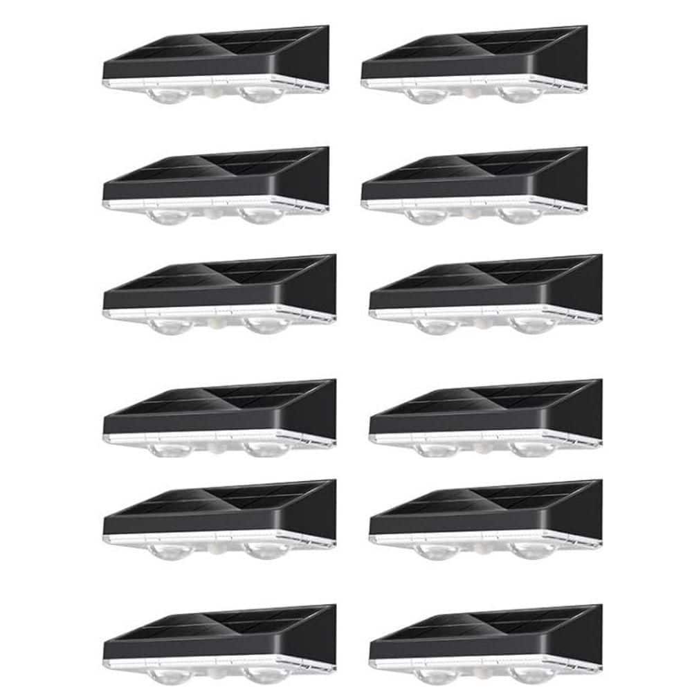 12-Pack Solars Deck Light, Warm White Color, Outdoor Bulb Waterproof Led IP65, Power Patio Lamp with Lenses in (Black) price history on PriceWatchPro