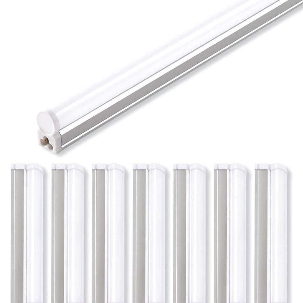 Modern 4 ft. 20-Watt LED 6500K Cool White Garage/Workbench/Basement Shop Light, Ceiling and Under Cabinet Light (8-Pack) price history on PriceWatchPro