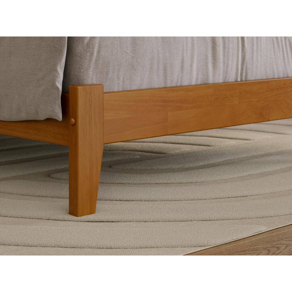 Orlando Light Toffee Full Wood Bed Frame with Headboard