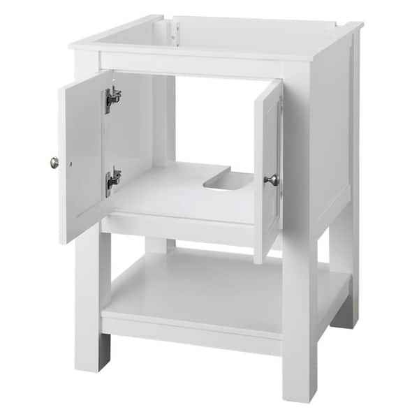 Gazette 24 in. W x 21-3/4 in. D Bath Vanity Cabinet Only in White Gazette 24 in. W x 21-3/4 in. D Bath Vanity Cabinet Only in White