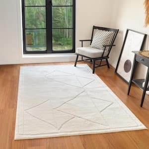 Mulan Ivory 5 ft. x 8 ft. Moroccan Area Rug