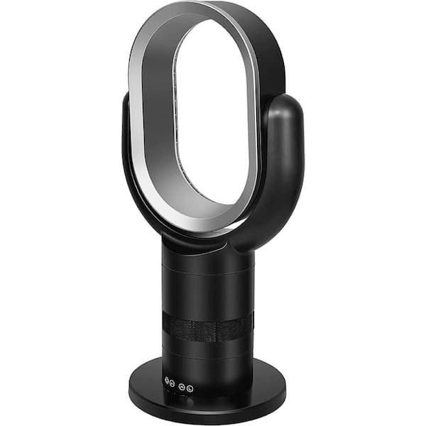 Adrinfly Stylish and Modern 24 in. 10 Fan Speeds Tower Fan in Black with Bladeless, Cooling Fan for Indoor Use, Home Bedroom