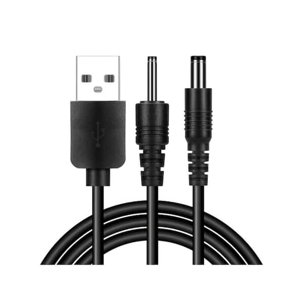 Universal USB Charger Cable for Electronic Training Collars with Dual DC Connectors