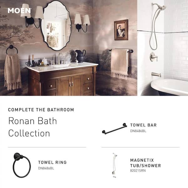 MOEN Ronan Single Hole Single-Handle Bathroom Faucet in Spot