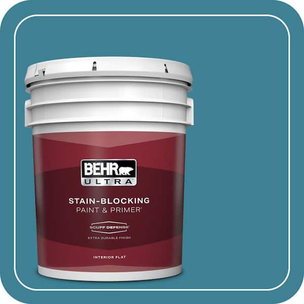 BEHR ULTRA 5 gal. #540D-6 Wipeout Extra Durable Flat Interior Paint & Primer