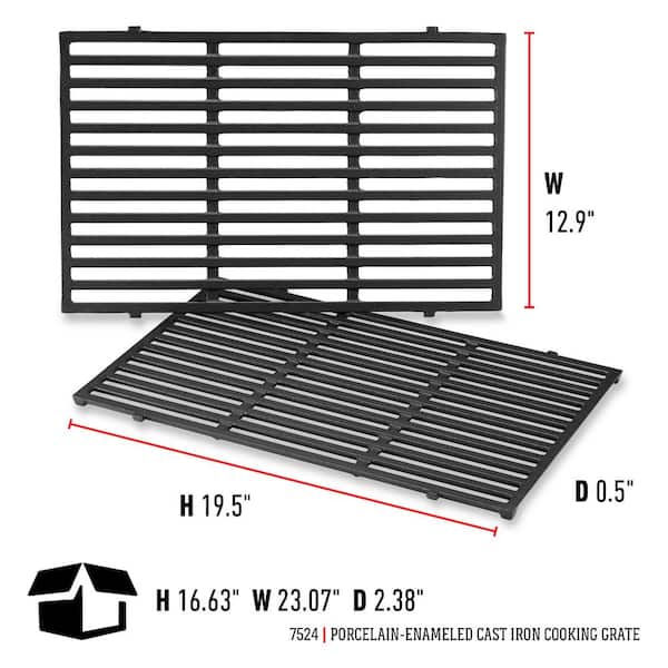 Cast Iron Grill Cooking Grates Replacement for Weber Genesis 300 Series E-310 