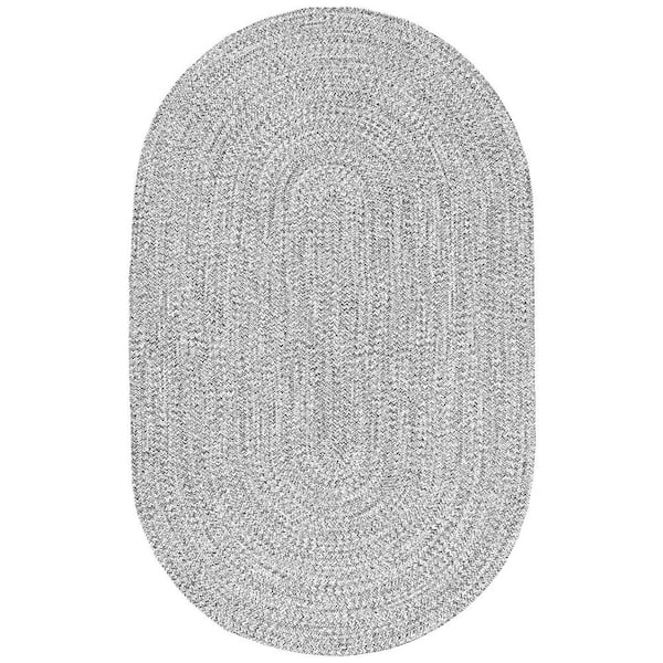 nuLOOM Lefebvre Casual Braided Salt & Pepper 8 ft. x 10 ft. Indoor/Outdoor  Oval Patio Rug HJFV01C-76096O - The Home Depot
