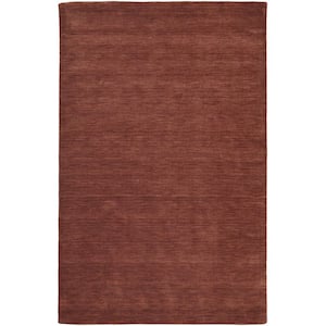 10 x 13 Orange and Red Solid Color Area Rug