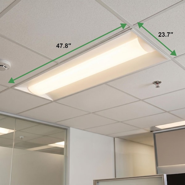 Maxlite 2X4 White/Clear Integrated LED Troffer Light 22W/28W/34W