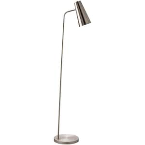 Tanner 66 in. 1-Light Silver Metal Specialty Standard Floor Lamp