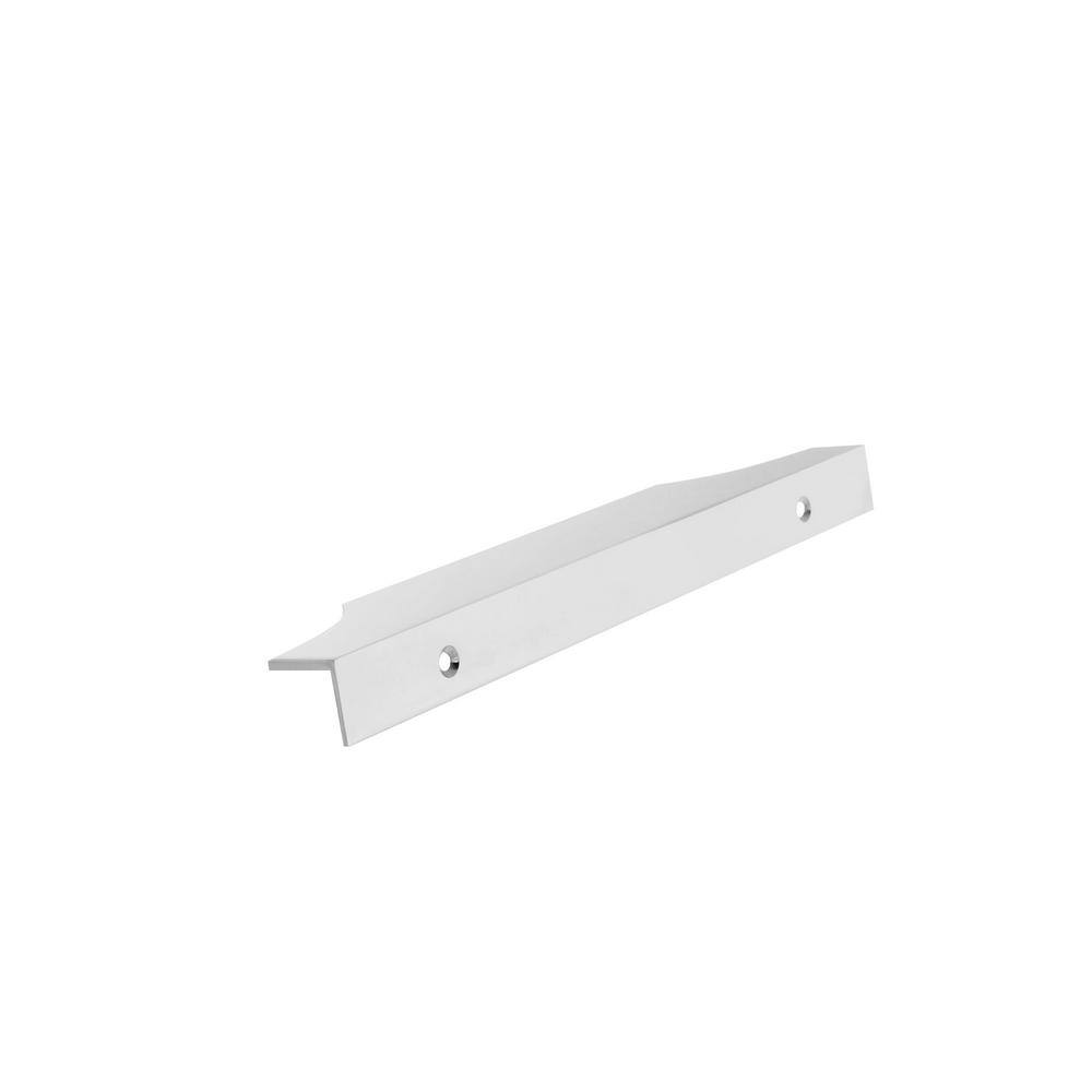 Polished Chrome Modern Cabinet Edge Pull with Mounting Hardware