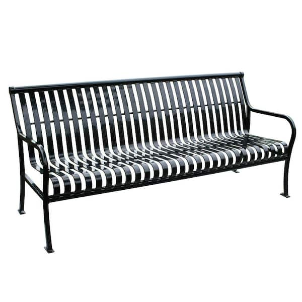 Paris 6 ft. Black Premier Bench