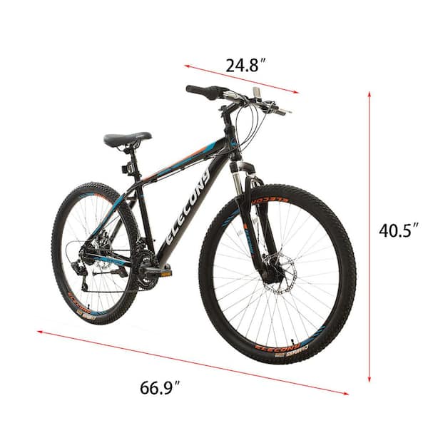 Adults Mountain Bike 24 Inches 21 Speeds Road Bicycle Lightweight Aluminum Frame 