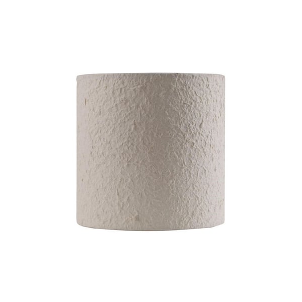 Aspen Creative Corporation 8 in. x 8 in. Off White Drum/Cylinder Lamp ...