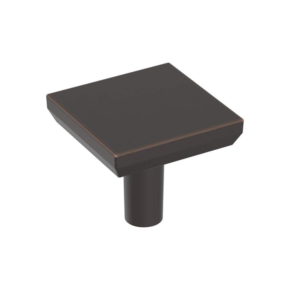 Chamfered Edge 1-1/16 in. Modern Oil Rubbed Bronze Square Cabinet Knob price history on PriceWatchPro