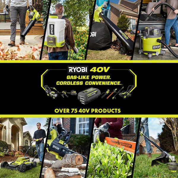RYOBI 40V 24 in. Cordless Battery Hedge 