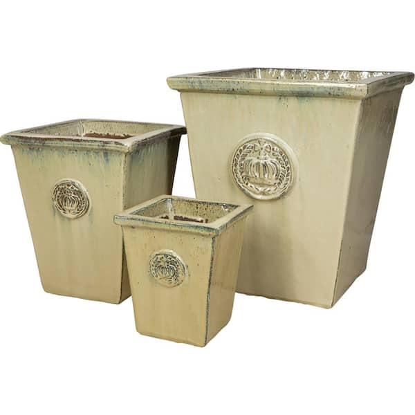 Jackson Pottery 15 in. Malibu Square - Black