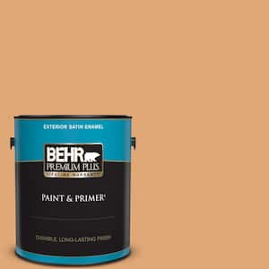 1 gal. #280D-4 Caramel Sundae Satin Enamel Exterior Paint & Primer