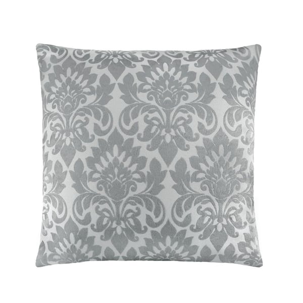 Achim Importing Co Sutton 18 in. Square Throw Pillow - Silver - 1 Pillow