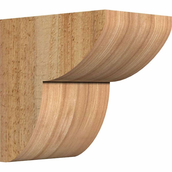 Ekena Millwork 4 in. x 6 in. x 6 in. Western Red Cedar Crestline Rough Sawn Corbel