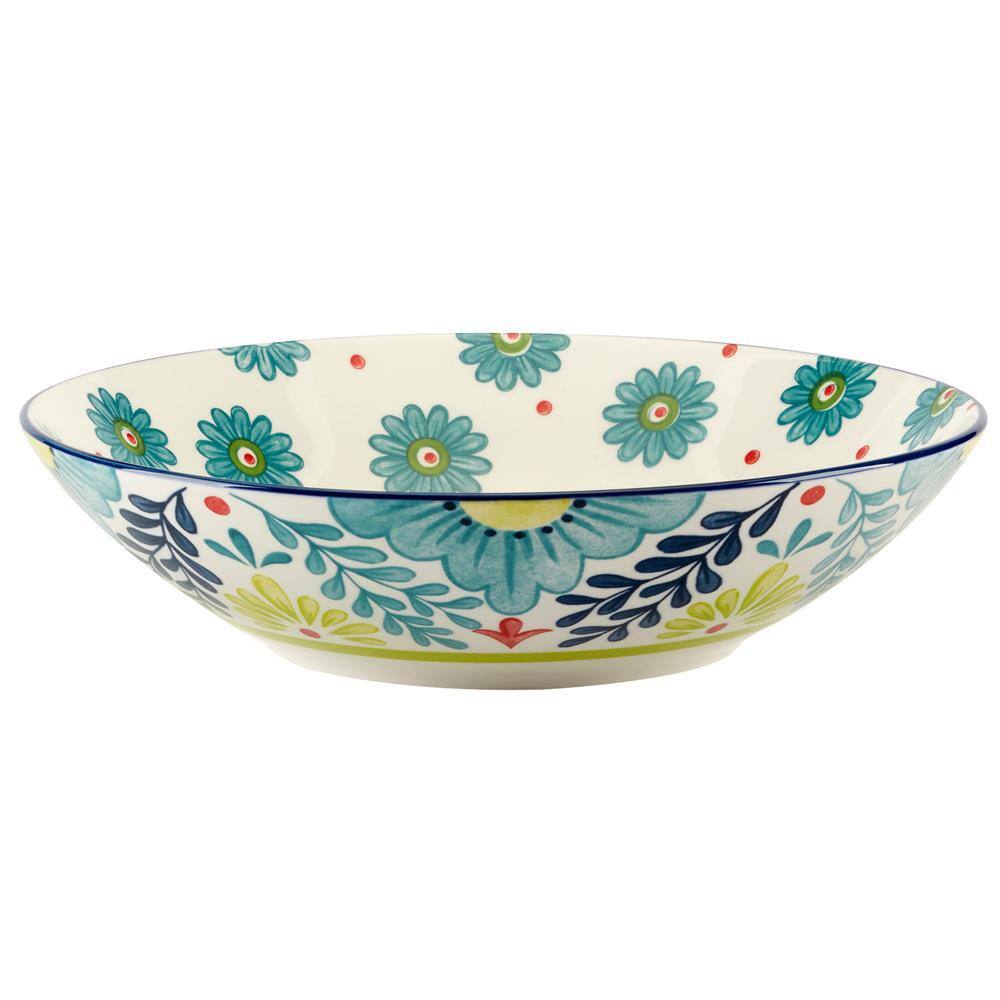 Talavera Multicolor Ceramic 9.25" Soup and Pasta Bowls Set