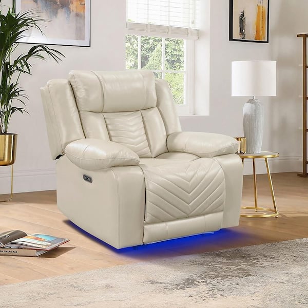Lazzara Durant 87 in. W Pillow Top Arm Faux Leather Rectangle 3