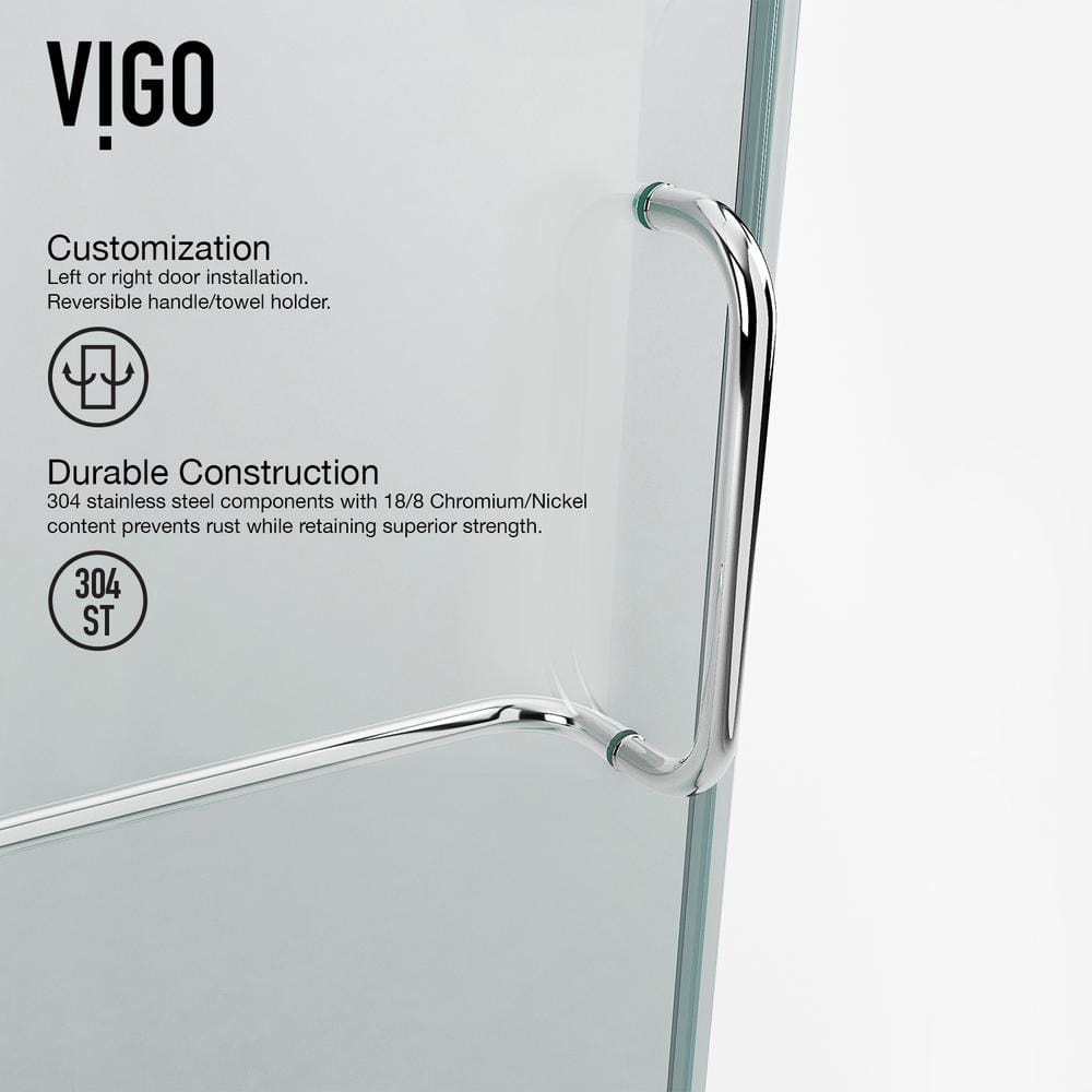 Piedmont Frameless Clear Glass Neo-Angle Shower Enclosure