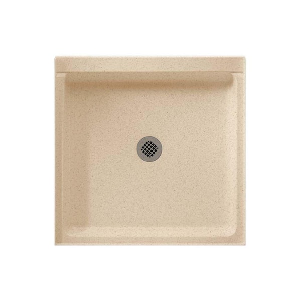 Swan 42 in. L x 36 in. W Alcove Shower Pan Base with Center Drain in Bermuda Sand