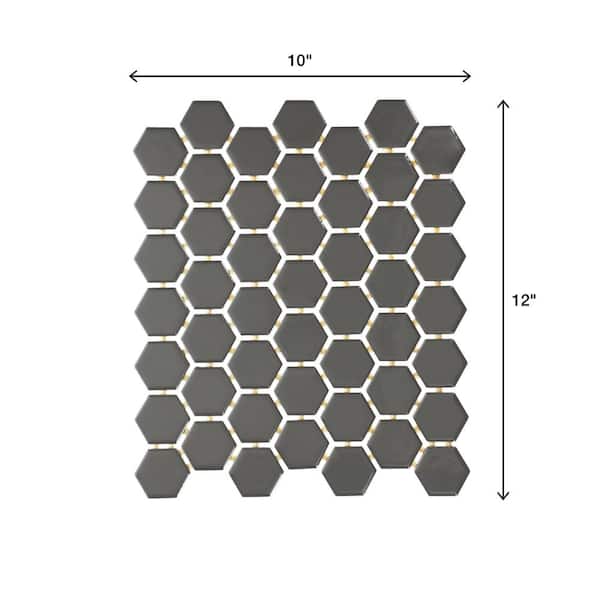 American Olean Color Ways Designer White 10-in x 12-in Matte Ceramic Hexagon Patterned Floor and Wall Tile (9.72-sq. ft/ Carton)