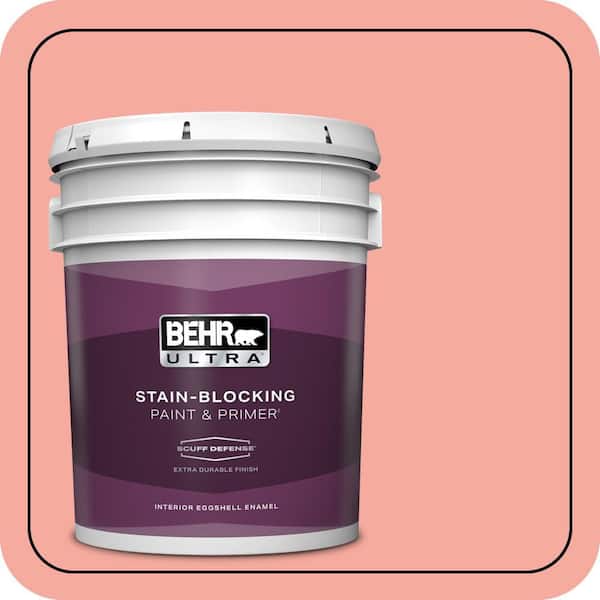 BEHR ULTRA 5 gal. #190D-4 Rosy Outlook Extra Durable Eggshell Enamel Interior Paint & Primer