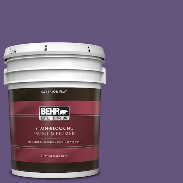 BEHR ULTRA 5 gal. #S-G-650 Berry Syrup Flat Exterior Paint & Primer
